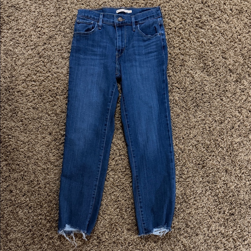 Levi's Dark Blue Straight Leg Jeans